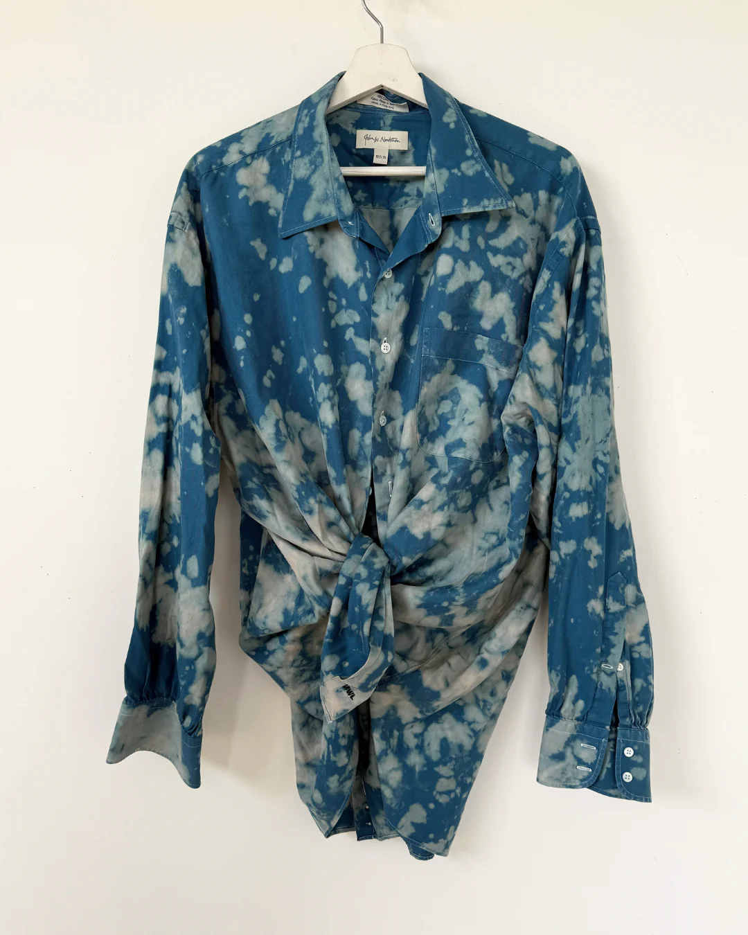 HOT SPRINGS HERRINGBONE FLOWY BUTTON UP