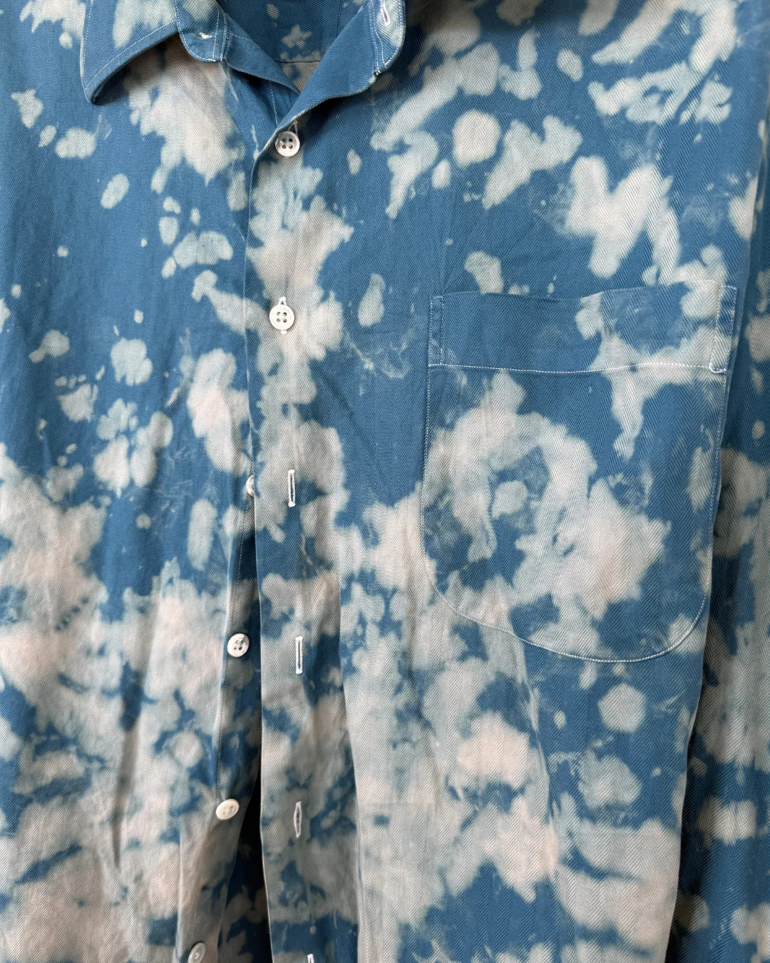 HOT SPRINGS HERRINGBONE FLOWY BUTTON UP - Image 4