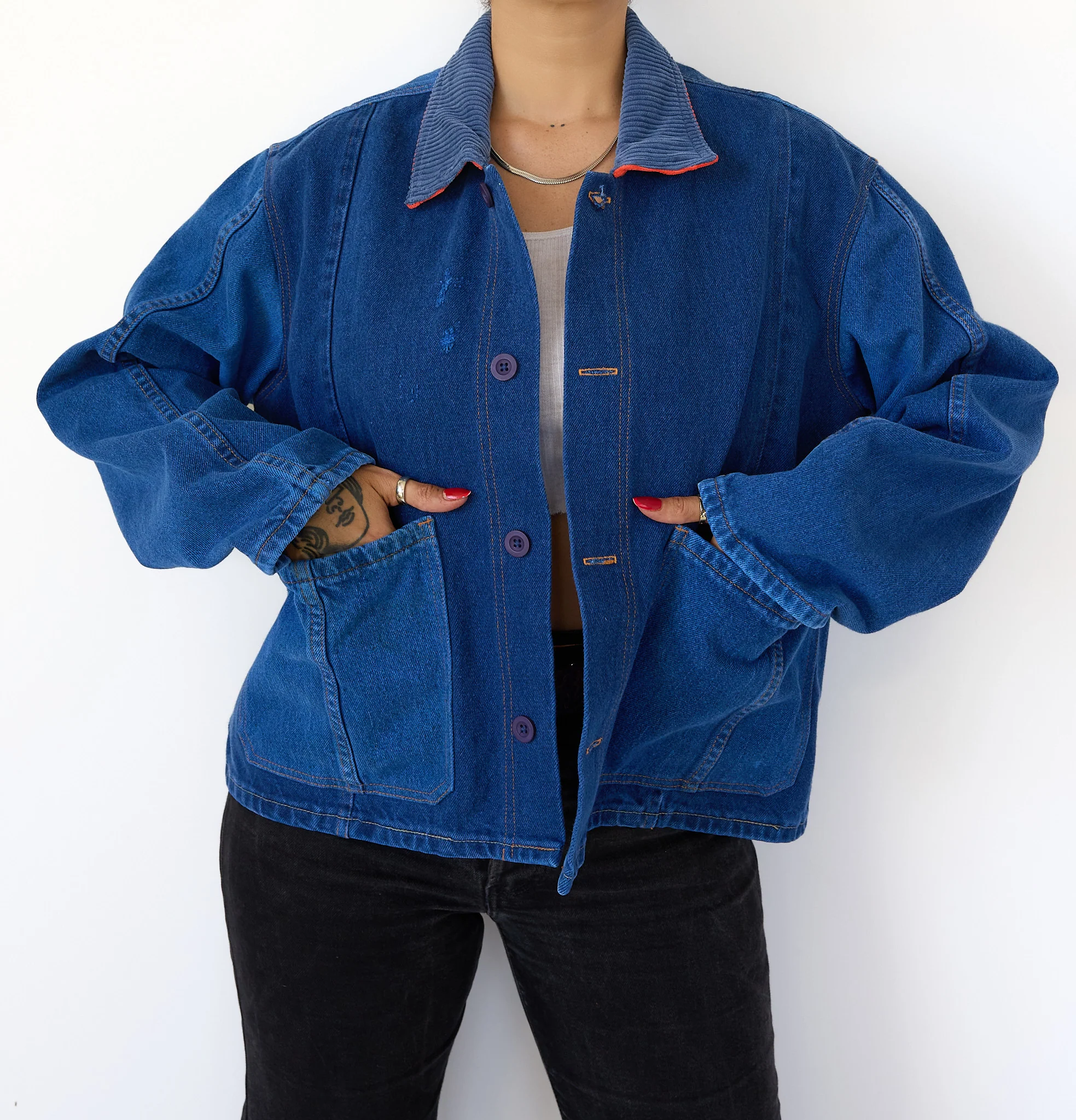 PAINT CHIP DENIM COAT 001 - Image 5