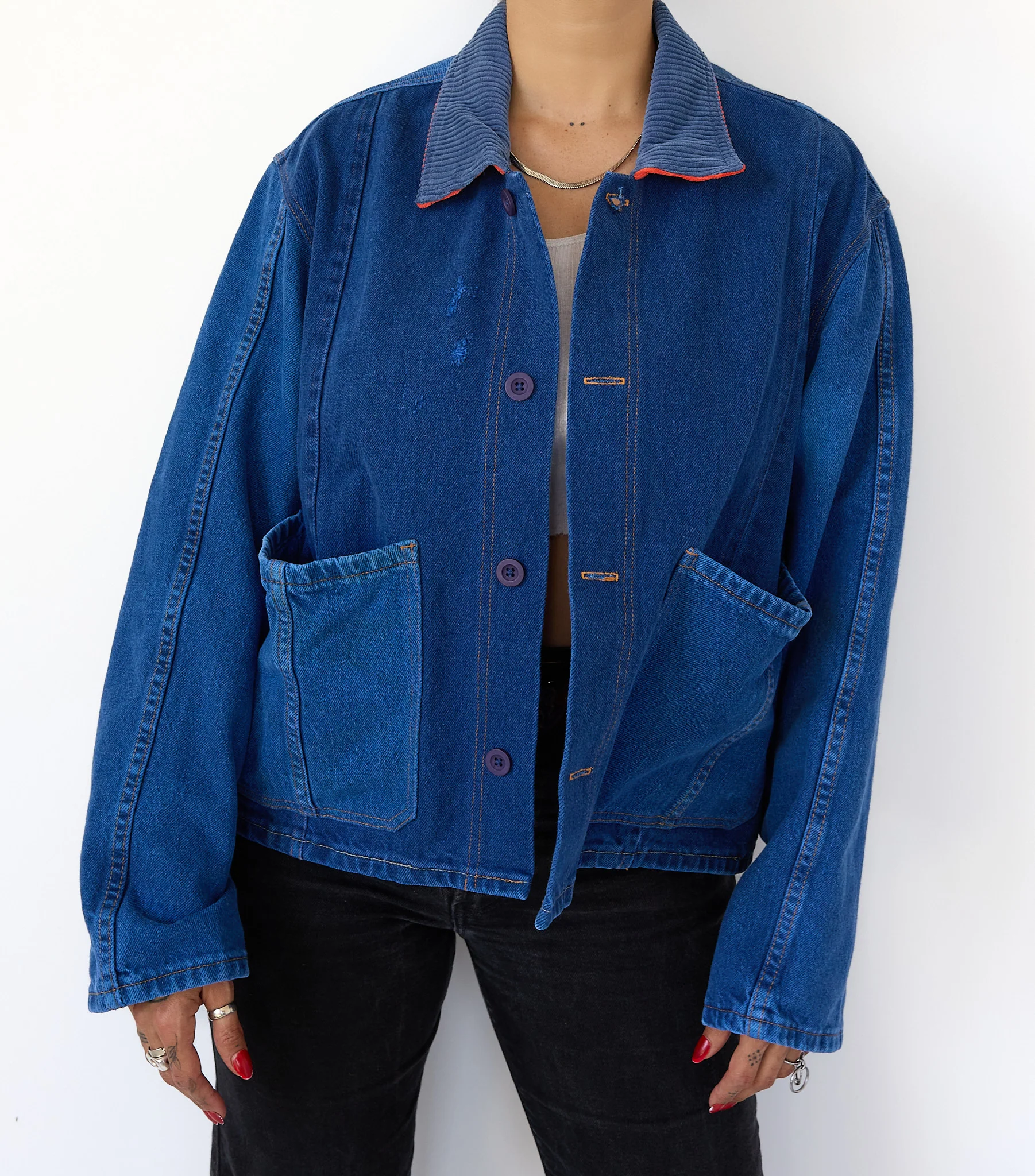 PAINT CHIP DENIM COAT 001 - Image 6