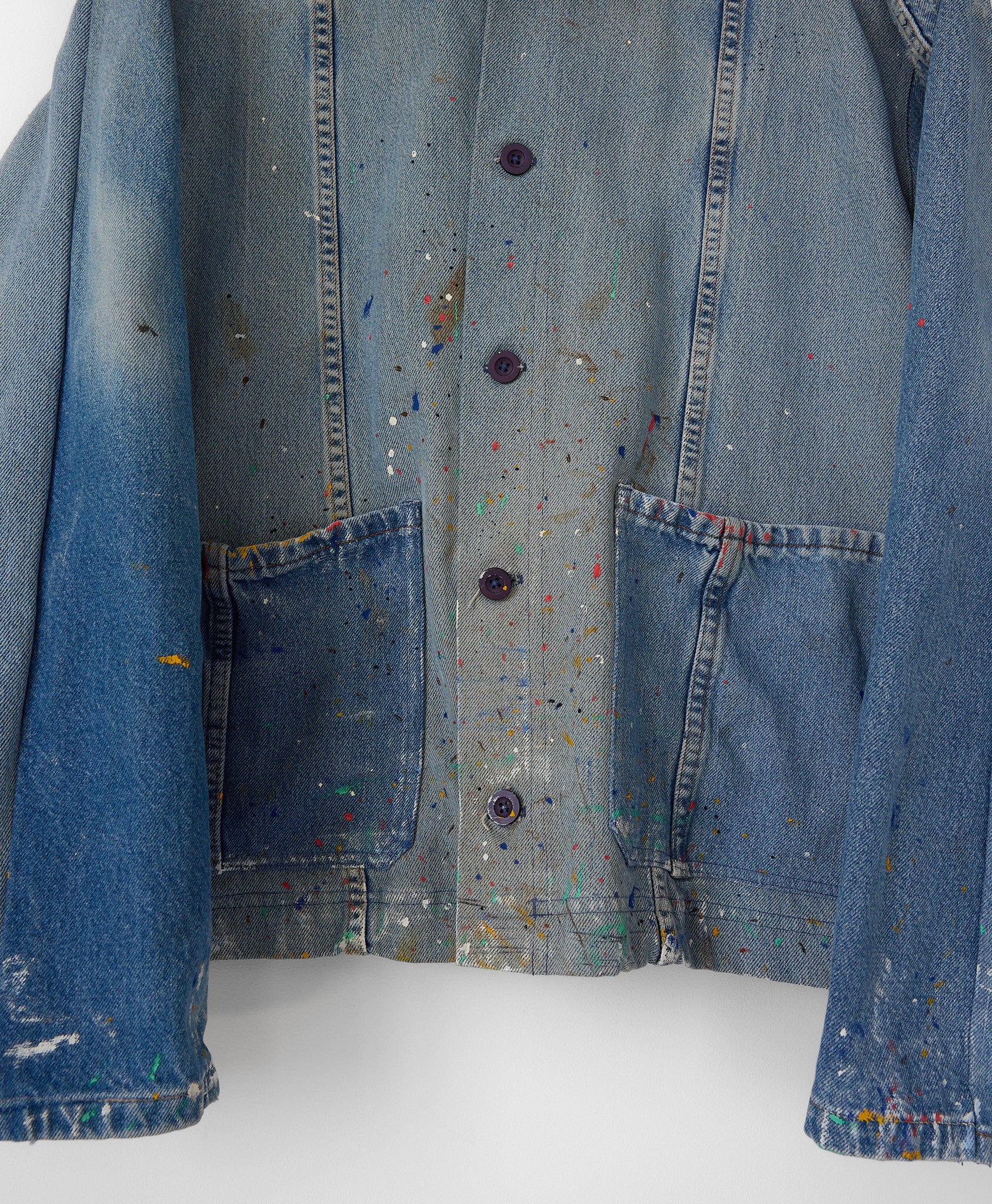 REWORKED DENIM JACKET 004 - Image 4