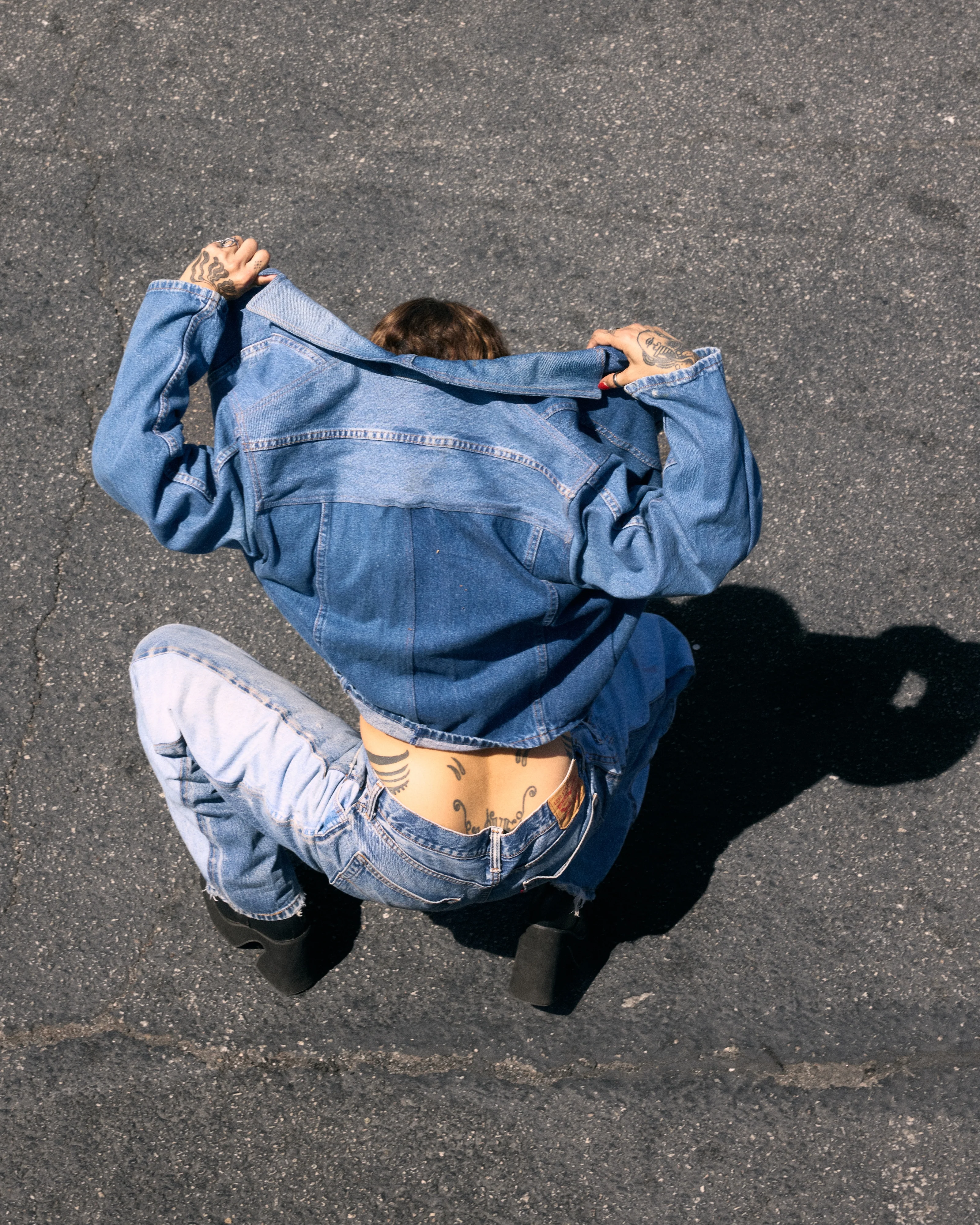 REWORKED DENIM JACKET 004 - Image 5