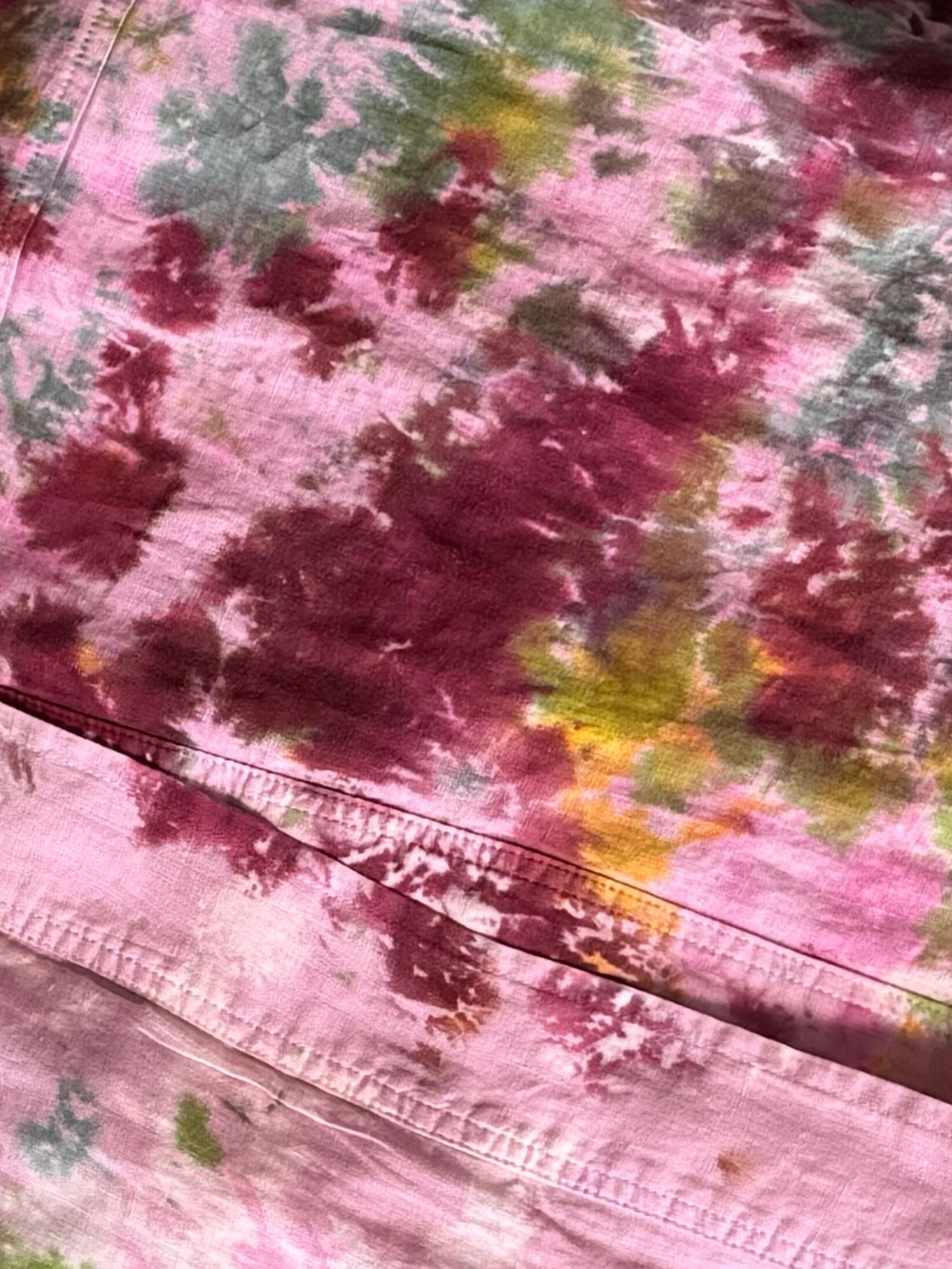 Tie Dye Linen Mini Pillow - Image 5