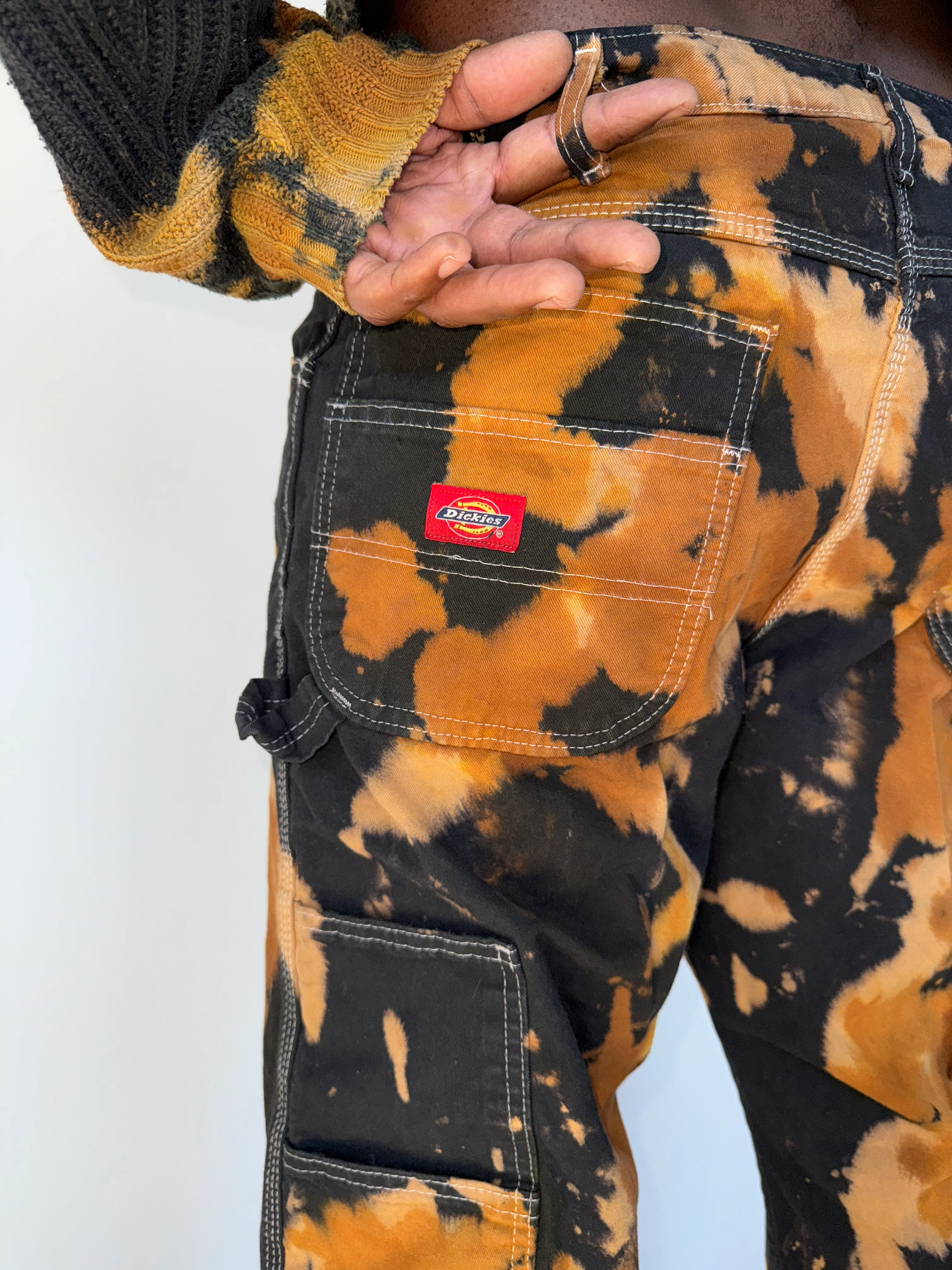 TORTOISESHELL TIE DYE WORK PANT - Image 3